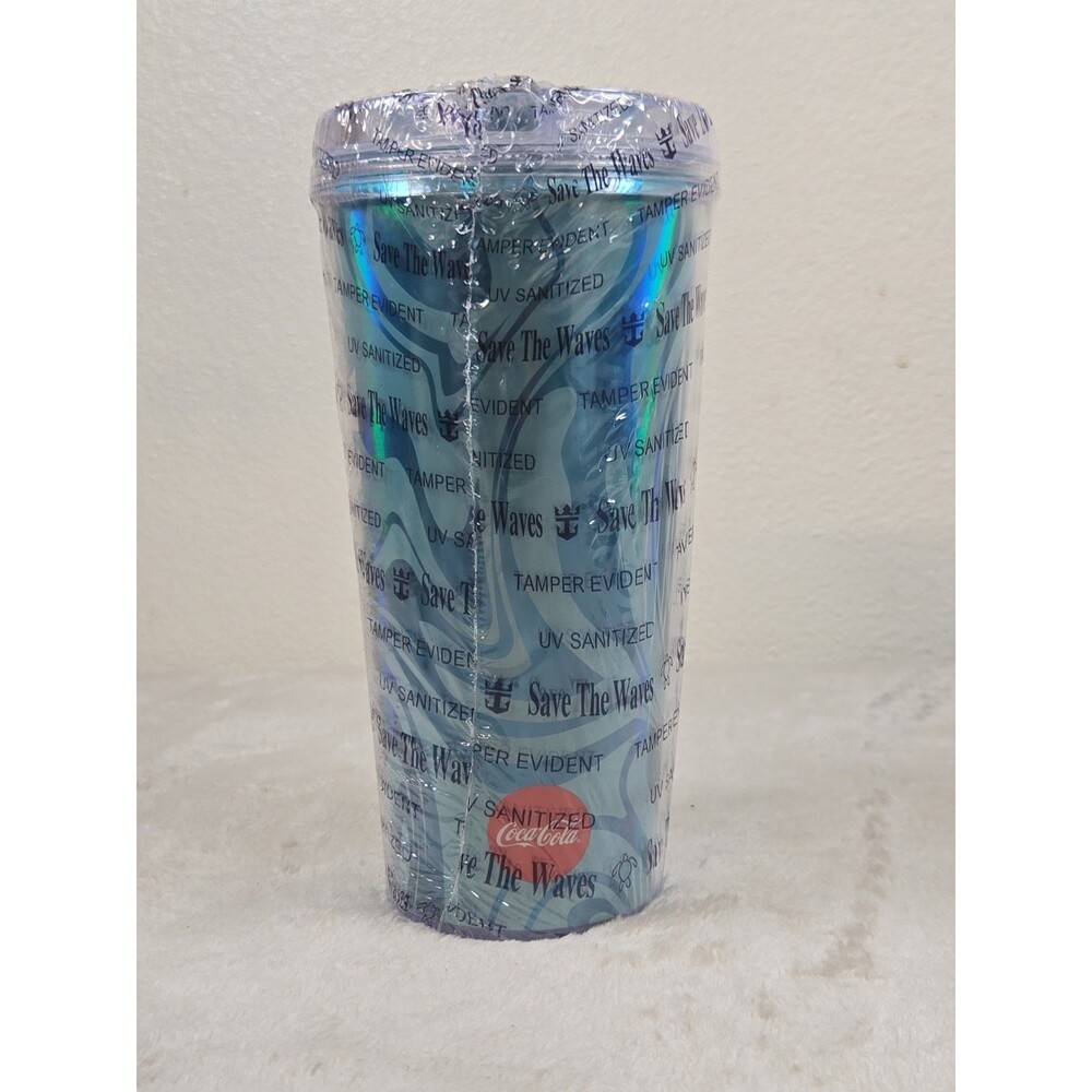NEW | Royal Caribbean Insulated Coca Cola Cup | Tumbler w/Lid | Sealed | TEAL